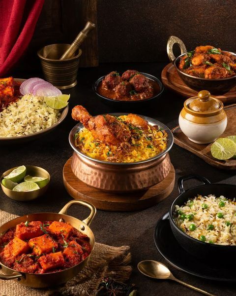 Traditional local food served fresh