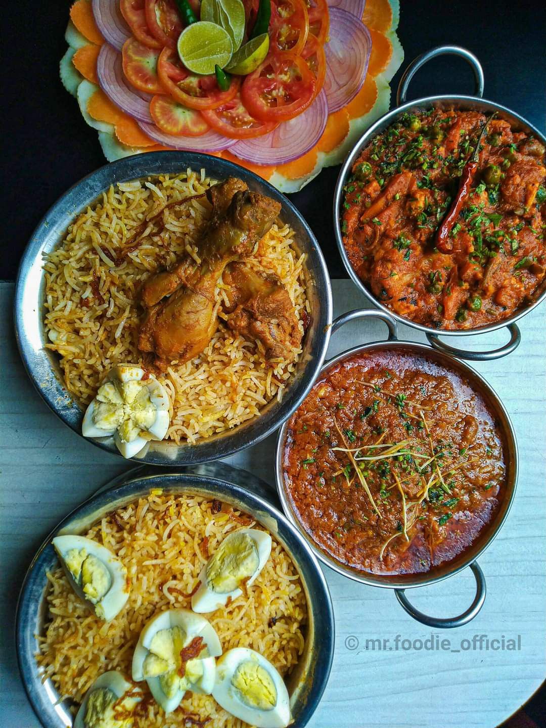 Traditional desi food served fresh